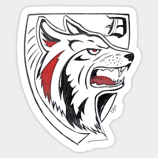 White Wolf, Shield design. Sticker